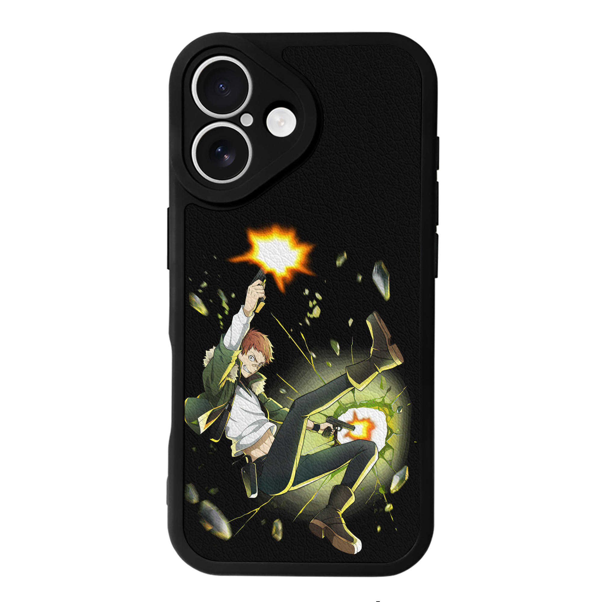 （画像用） 文豪ストレイドッグス Bungo Stray Dogs 【iPhone 16シリーズ対応】シリコンスマホケース（レザー調） 材質：シリコン